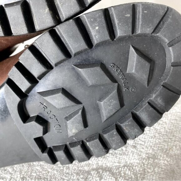 Vintage Scarpa Brown Leather Lace Up Mountaineering Hiking Ankle Boots 40 - Picture 8 of 14